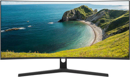 Монитор SunWind 34" SM-34QV401 черный VA LED 1ms 21:9 HDMI матовая 250cd 178гр/178гр 3440x1440 165Hz DP WQ