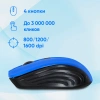 Мышь Оклик 545MW черный/синий оптическая (1600dpi) беспроводная USB для ноутбука (4but)