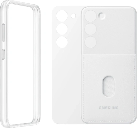 Чехол (клип-кейс) Samsung для Samsung Galaxy S23 Frame Case белый (EF-MS911CWEGRU)