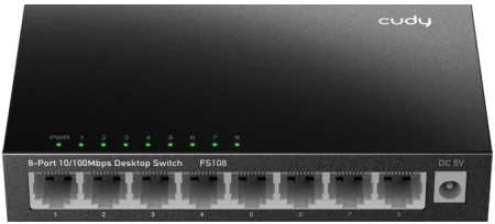 Коммутатор Cudy FS108 8x100Мбит/с неуправляемый