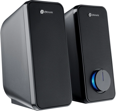 Колонки Оклик OK-175 2.0 черный 16Вт портативные