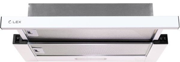 Вытяжка встраиваемая Lex Honver 2M 600 WHITE белый управление: кнопочное (2 мотора)