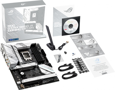 Материнская плата Asus ROG STRIX B660-A GAMING WIFI D4 Soc-1700 Intel B660 4xDDR4 ATX AC`97 8ch(7.1) 2.5Gg RAID+HDMI+DP