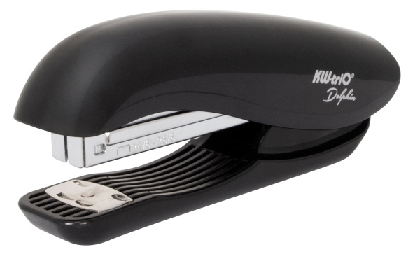 Степлер Kw-Trio 5665black Dolphin 24/6 26/6 (20листов) черный 150скоб металл/пластик