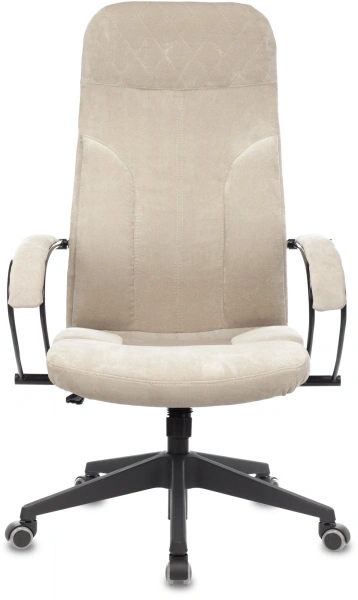 Кресло руководителя Бюрократ CH-608Fabric песочный Light-21 крестов. пластик