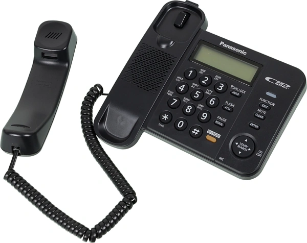 Телефон проводной Panasonic KX-TS2358RUB черный