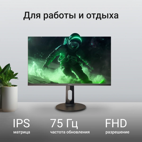Монитор Digma 27" 27P505F IPS FHD чер 5ms HDMI DP M/M 300cd