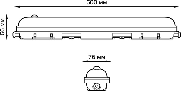 Светильник Gauss 864424318-S 18Вт 6500K серый