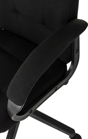 Кресло руководителя Бюрократ CH 002 Fabric черный 3C11 крестов. пластик