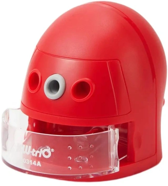 Точилка для карандашей механическая Kw-Trio 314A Робот 314A 1 отверстие пластик ассорти