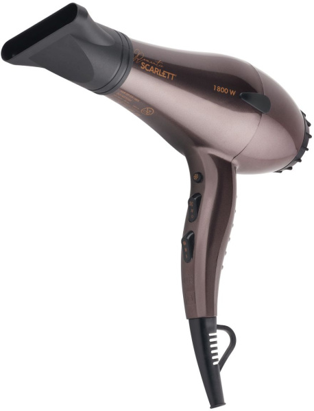 Фен Scarlett SC-HD70I84 1800Вт коричневый/черный