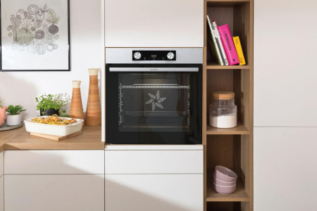 Духовой шкаф Электрический Gorenje BO6735E02XK нержавеющая сталь/черный
