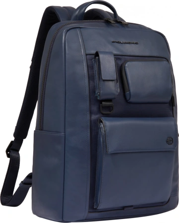 Рюкзак мужской Piquadro Liko CA6442W131/BLU темно-синий кожа/ткань