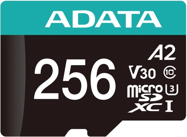 Флеш карта microSDXC 256Gb Class10 A-Data AUSDX256GUI3V30SA2-RA1 Premier Pro + adapter