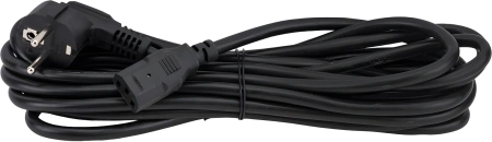 Шнур питания ITK PC-C13D-5M C13-Schuko проводник.:3x1.5мм2 5м 230В 10А (упак.:1шт) черный
