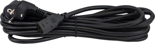 Шнур питания ITK PC-C13D-5M C13-Schuko проводник.:3x1.5мм2 5м 230В 10А (упак.:1шт) черный