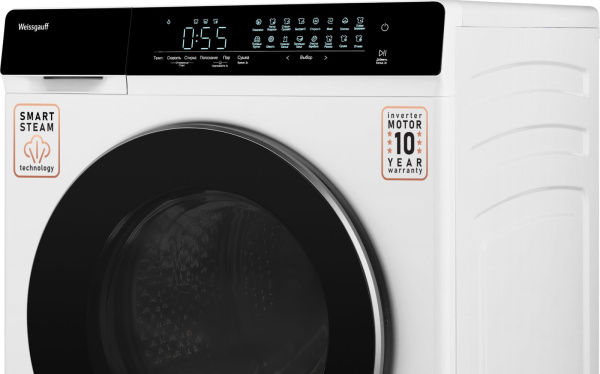 Стиральная машина Weissgauff WMD 788 класс: A+++ загр.фронтальная макс.:12кг (с сушкой) белый инвертер