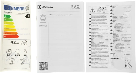 Стиральная машина Electrolux EW7F2481UE класс: A загр.фронтальная макс.:8кг (с сушкой) белый