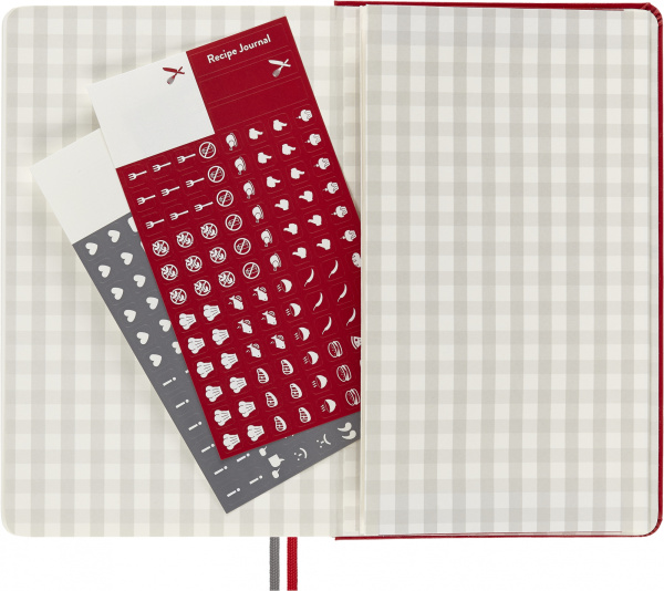 Блокнот Moleskine PASSION RECIPE PASRECP Large 130х210мм 400стр. подар.кор. красный