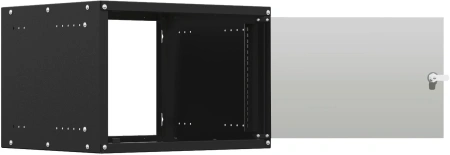 Шкаф коммутационный NTSS Lime (NTSS-WL9U5560GS-BL) настенный 9U 550x600мм пер.дв.стекл несъемн.бок.п