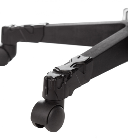 Кресло игровое Zombie GAME 17 черный/серый текстиль/эко.кожа крестов. пластик