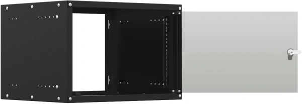 Шкаф коммутационный NTSS Lime (NTSS-WL9U5545GS-BL) настенный 9U 550x450мм пер.дв.стекл несъемн.бок.п