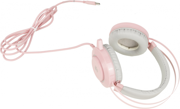 Наушники с микрофоном A4Tech Bloody G521 розовый 2.3м мониторные USB оголовье (G521 ( PINK ))