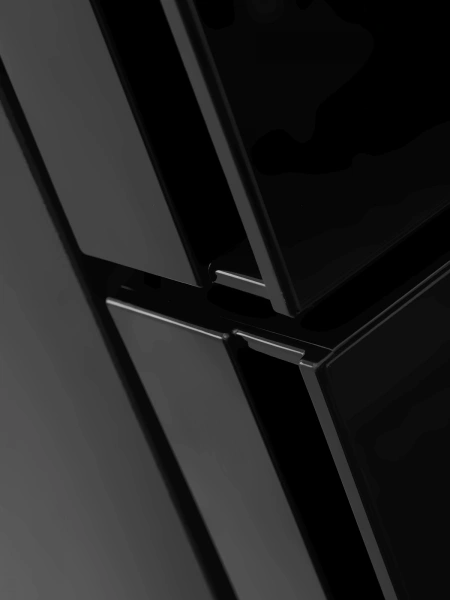 Холодильник Hitachi HRTN7489DF GBKCS 2-хкамерн. черный стекло (HRTN7489DFGBKCS)