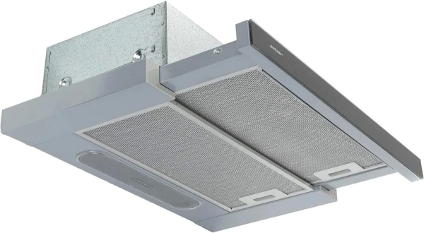 Вытяжка встраиваемая Jet Air Orion LX/GR/F/60/VT серый/стекло черное управление: кнопочное (1 мотор)