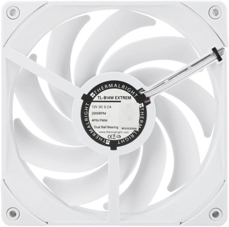 Вентилятор для корпуса Thermalright TL-B14W Extreme 140х140x25 белый 4-pin 31.4дБ (упак.:1шт) (TL-B14W-EX) Ret