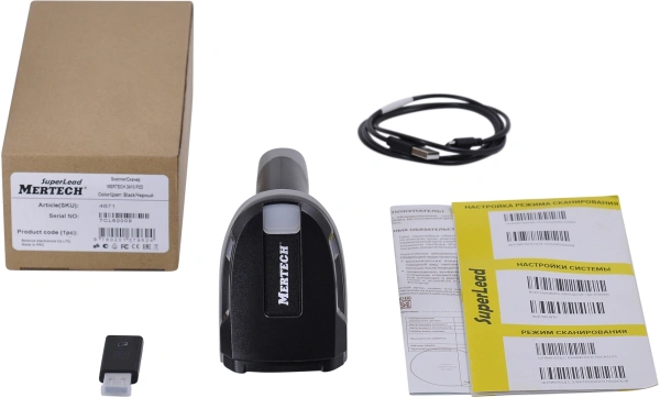 Сканер штрих-кода Mertech CL-2410 2D черный (4878)
