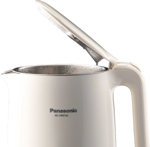 Чайник электрический Panasonic NC-CWK72A 1.5л. 1500Вт бежевый корпус: полупропилен/нержавеющая сталь