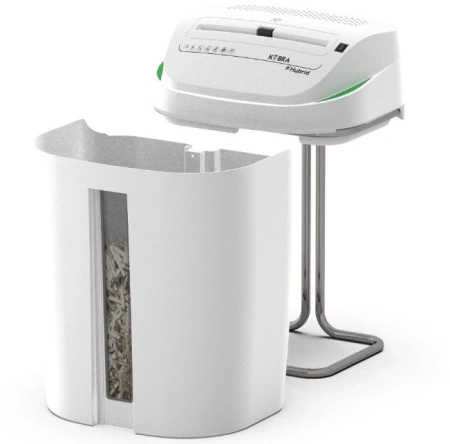 Шредер Kobra C4-Hybrid E/S серый (секр.P-4)/перекрестный/15лист./40лтр./скрепки/скобы/пл.карты/CD