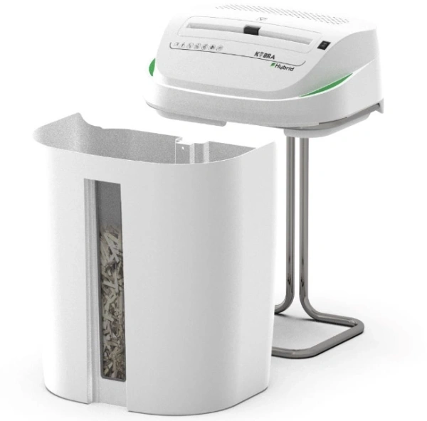 Шредер Kobra C4-Hybrid E/S серый (секр.P-4)/перекрестный/15лист./40лтр./скрепки/скобы/пл.карты/CD