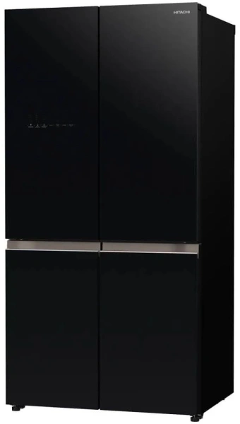 Холодильник Hitachi R-WB720PUC1 GCK 2-хкамерн. черный стекло
