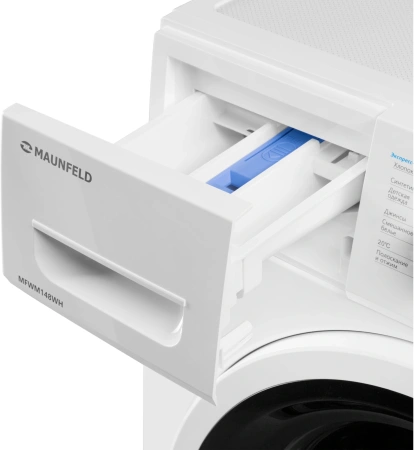 Стиральная машина Maunfeld MFWM148WH класс: A+++ загр.фронтальная макс.:8кг белый инвертер