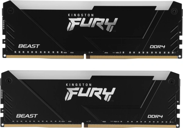 Память DDR4 2x16GB 3200MHz Kingston KF432C16BB12AK2/32 Fury Beast RGB RTL Gaming PC4-25600 CL16 DIMM