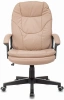 Кресло руководителя Бюрократ CH-868N бежевый Or-14 эко.кожа крестов. пластик