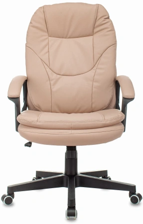 Кресло руководителя Бюрократ CH-868N бежевый Or-14 эко.кожа крестов. пластик