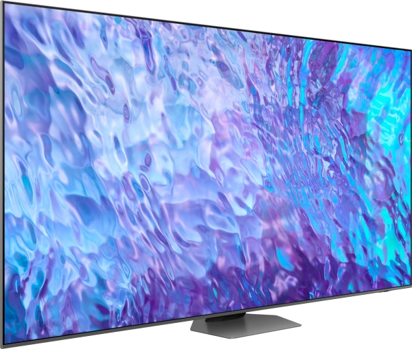 Телевизор QLED Samsung 98" QE98Q80CAUXRU Smart Series 8 серебристый/4K Ultra HD/100Hz/DVB-T2/DVB-C/D