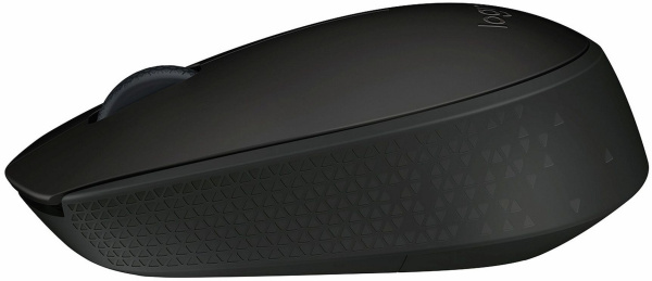 Мышь Logitech B170 черный оптическая (1000dpi) беспроводная USB для ноутбука (2but)