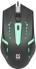 Мышь Defender Flash MB-600L черный оптическая 1200dpi USB 3but (52600)
