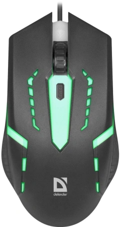 Мышь Defender Flash MB-600L черный оптическая 1200dpi USB 3but (52600)