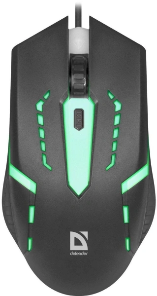 Мышь Defender Flash MB-600L черный оптическая 1200dpi USB 3but (52600)