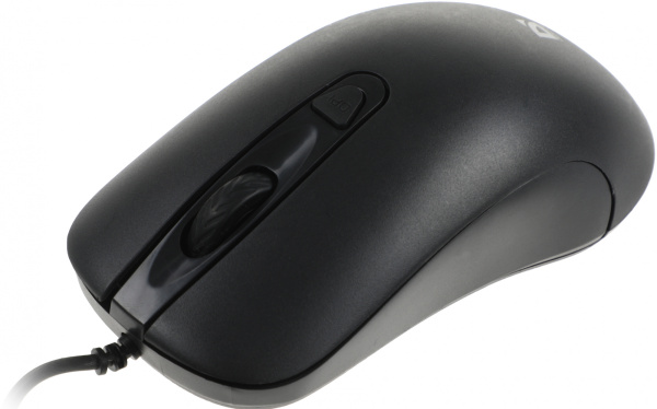 Мышь Defender MB-230 черный оптическая 1600dpi USB 2but (52231)