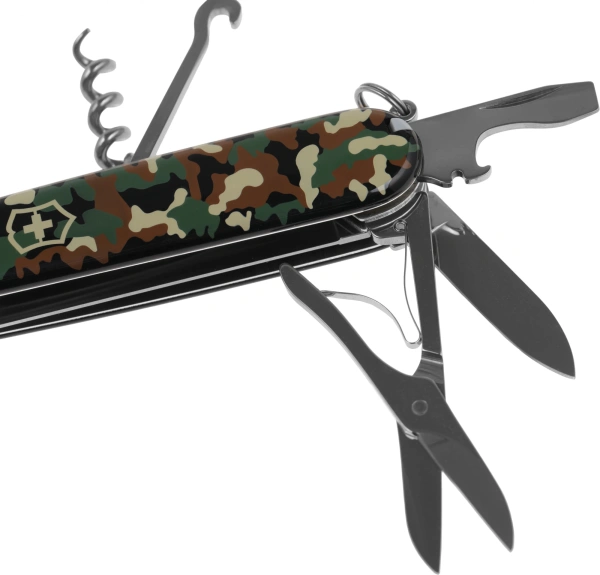 Нож перочинный Victorinox Huntsman (1.3713.94) 91мм 15функц. камуфляж карт.коробка