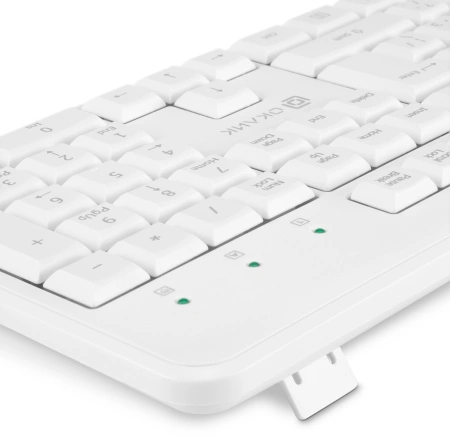 Клавиатура Оклик K225W белый USB беспроводная Multimedia (1875235)