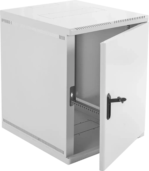 Шкаф коммутационный ЦМО (ШРН-15.650.1) настенный 15U 599x670мм пер.дв.стекл задн.дв.стал.лист несъемн.бок.пан. 100кг серый 605мм 27кг 180град. 746мм сталь