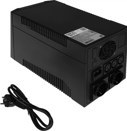 Источник бесперебойного питания Smartwatt UNI 1500 900Вт 1500ВА черный