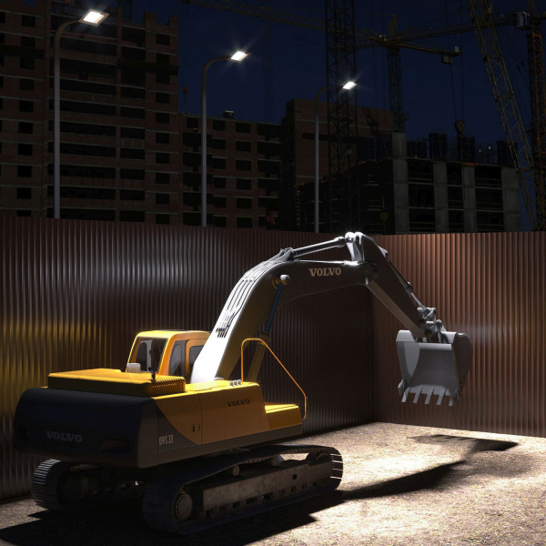 Прожектор уличный Gauss Elementary 613100100 светодиодный 100Втчерный